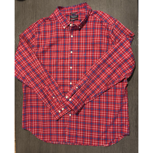 Nautica Classic Fit Men's Long Sleeve Button Down Dress Shirt Size XXL - Picture 1 of 9